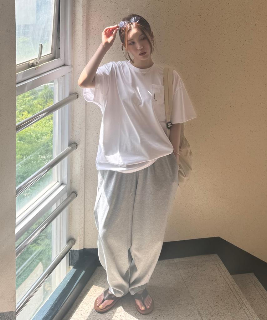 Beodeonteu Double Jersey Balloon Fit Sweatpants [Grey]