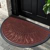 European Half-Round Dirt-Resistant Entrance Mat – Non-Slip Mud Scraper Rubber Carpet