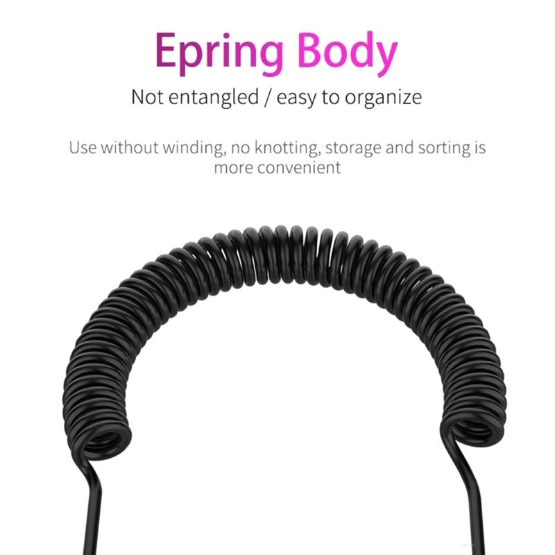 Universal 3.5mm Single Side Lavalier Earphone In Ear Earbud Spring Headset for Phones MP3 MP4 Players Audio Receiver