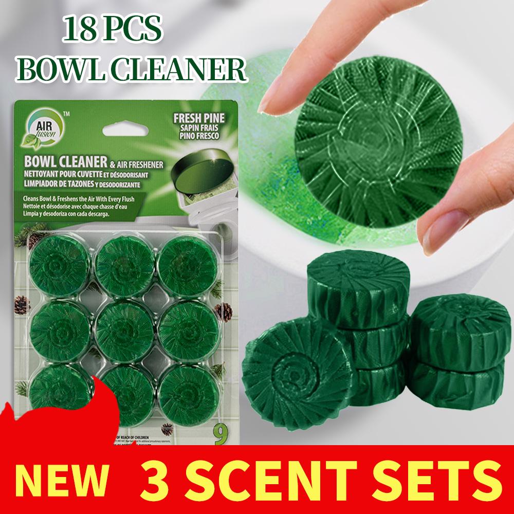 Automatic Toilet Cleaning Tablets, 3-in-1 Formula for Stain  Odor Removal with Fresh Scent | Long-Lasting Toilet Bowl Cleaner
