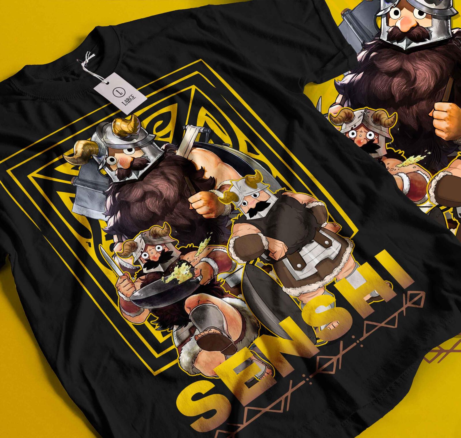 

Senshi T-Shirt Mens Womens Tees Top Senshi For Food Delicious In The Dungeon GifT Shirt Mens Womens Tees Top All Size 414 3XL