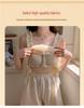 2026 Summer Women's Pajama Set: Princess Style Cloud Cotton Camisole with Built-in Bra
