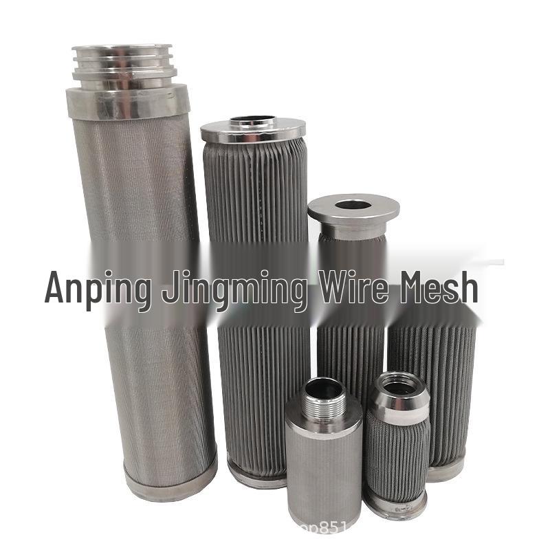 Melt Threaded Pleated Fuel and Vacuum Oil Glass Fiber Filter Element