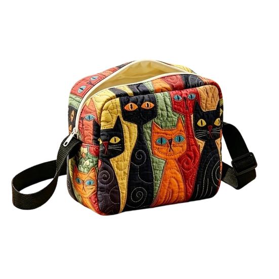Quilted Crossbody Bag for Women, Adjustable Strap Casual Handbag, Lightweight Portable Travel Purse, Single Shoulder Bag with Zipper