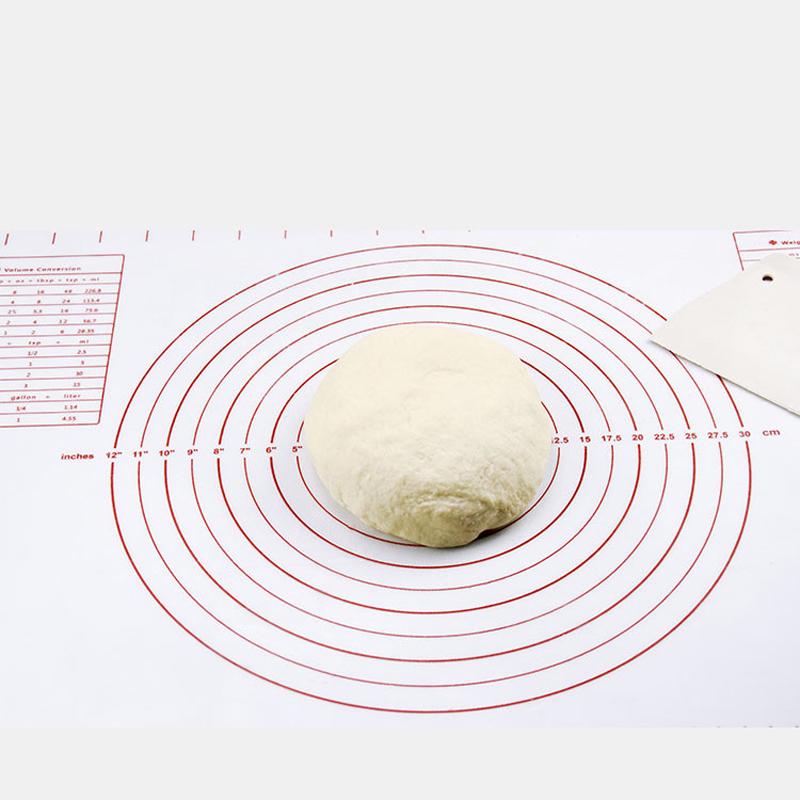 Küchen-Silikon-Backbettlaken zum Ausrollen von Teig, Gebäck, Kuchen, Auskleidung der Backformen, Unterlagematten
