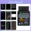 Scanner de Interface Obd2 Bluetooth V1.5 Avançado Ferramenta de Diagnóstico Elm327 Para Fiat