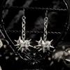 Pendientes Colgantes de Borla de Corazón Espinoso Gótico para Mujer Y2K Punk Espinas Corazón con Púas Pendientes Colgantes Grunge Emo Joyería