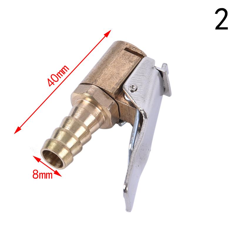 1Pc Brass Car Tyre Inflator Valve Connector Air Chuck Tire Clip Lock-on Car Adapter. Valve Stems 1