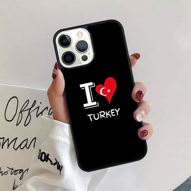 Republic of Turkey Realistic Flag Cover For iPhone 17 Air 15 16 14 13 12 Pro Max 11 Pro Max Plus Phone Case Coque