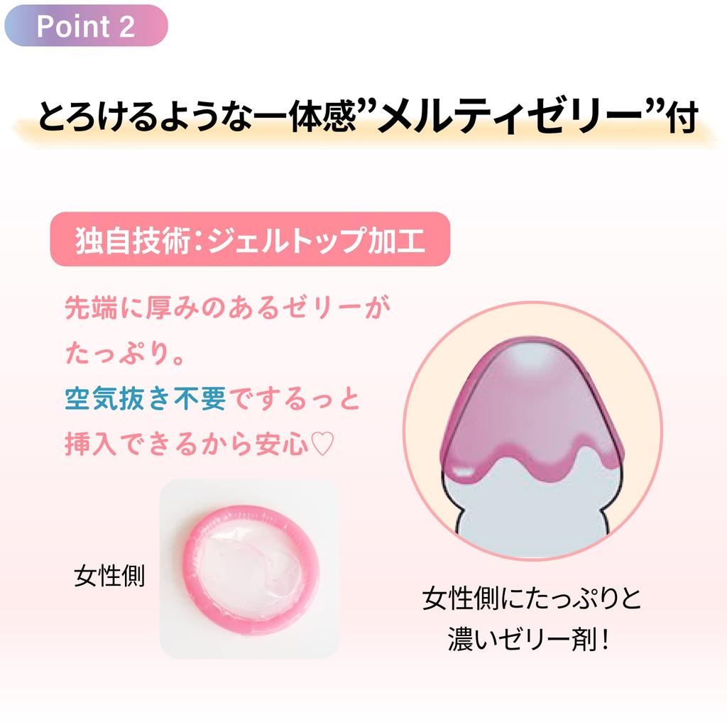 Jex Glamorous Butterfly Melty 10 Pieces Condom Women Moisture Jelly