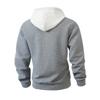 Men's Plaid Color Block Hoodie Long Sleeve Pullover Casual Athletic Sweatshirt