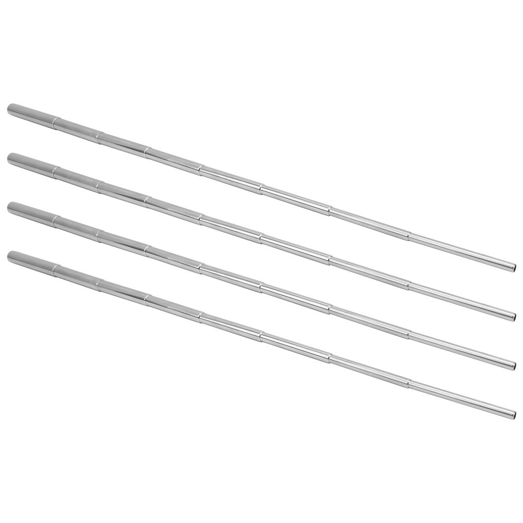 4pcs Outdoor Stainless Steel Collapsible Fire Bellows Blowing Tube Tool Camping Cooking