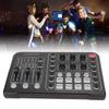 Live Sound Card Support Bluetooth 48V Large Diaphragm Noise Cancelling Sound Mixer Board with 15 Sou
