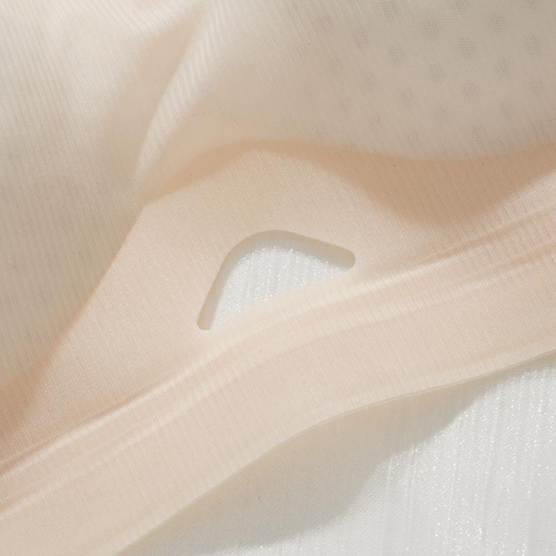 Women's Push Up Thick Pad Bra Peach Cup Breathable Bra Summer Adjustable Bust Backless Bra