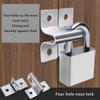 10pcs Wardrobe Security Door Gate Bolt Cold Rolled Steel Door Hasps Latches Thicken Locker Padlock Hasp Easy To Install