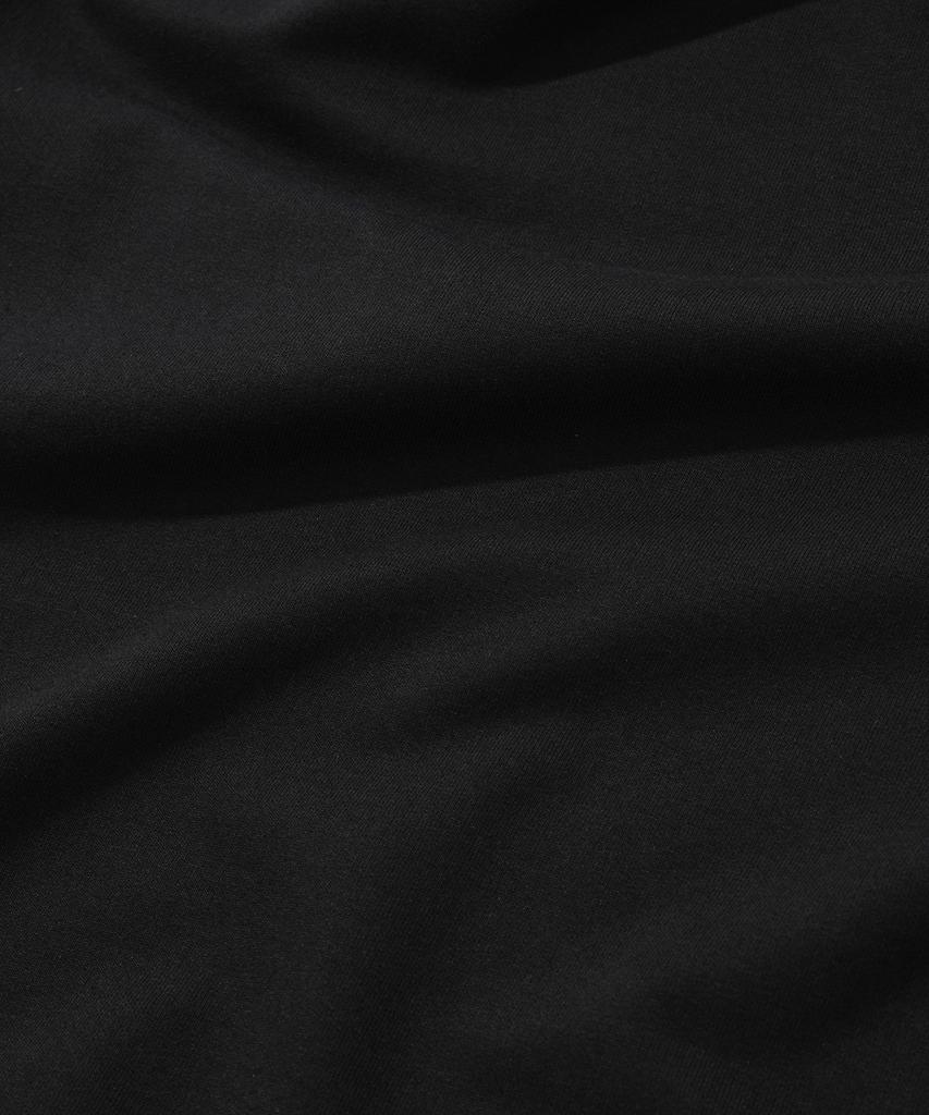 COVERNAT WOMAN Shirred Layered Jersey Dress Black