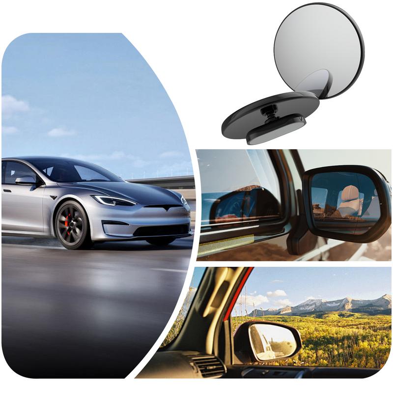 Convex Mirrors Car 2pcs Ultra-Clear Car Convex Mirrors Rear View Mirrors Blind Side Mirrors Replacement Round Side By Side