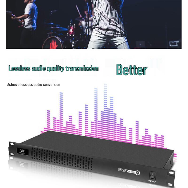 HuiDu GLM-808 Professional 8-In 8-Out Audio Processor (CN Version)