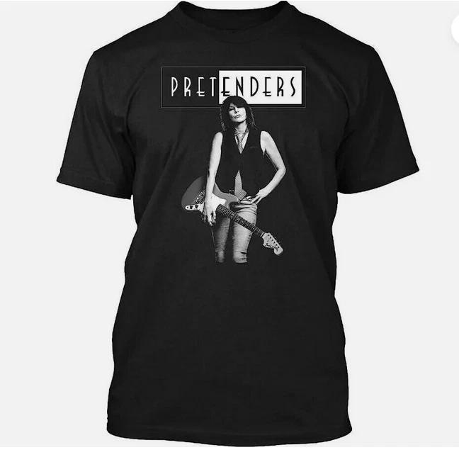 The Pretenders Chrissy Hynde Футболка Короткий Рукав Хлопок Черный S До 5Xl S