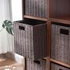 Foldable Rattan-Style Storage Basket for Home and Bedroom Organization