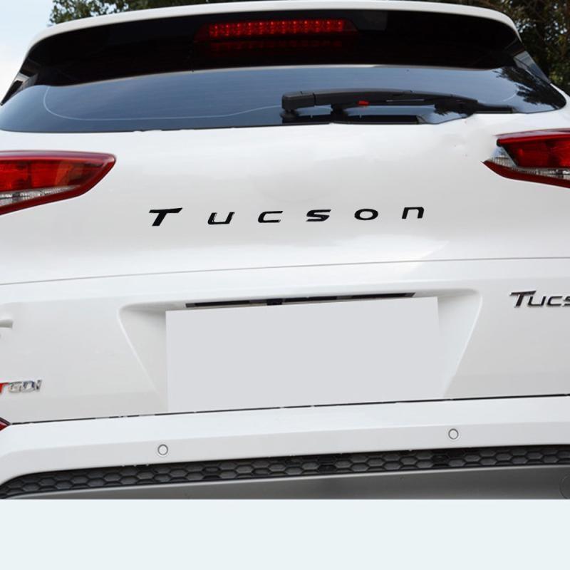 Nálepka se znakem TUCSON Odznak Nálepka s logem auta vhodná pro Nálepka na hlavu TUCSON Zadní část kufru