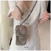 Portable PU Leather Women Long Wallet Double layer Large Capacity Shopping Wrist Bag Zipper Solid Color Handbag