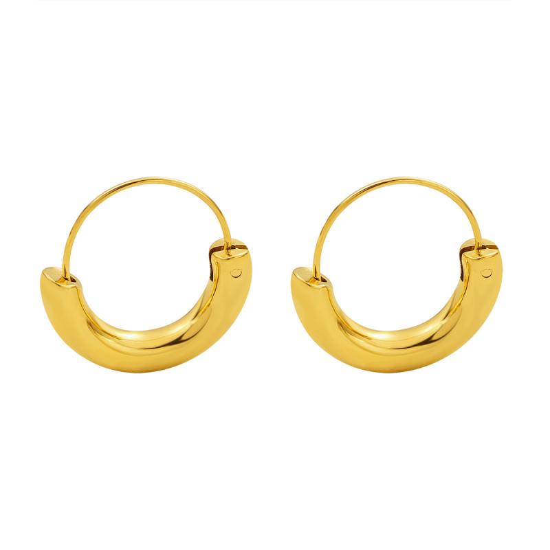 Stainless Steel Simple U-shaped Ear Buckle Exquisite and Versatile Charm Earrings for Women Will Not Fade