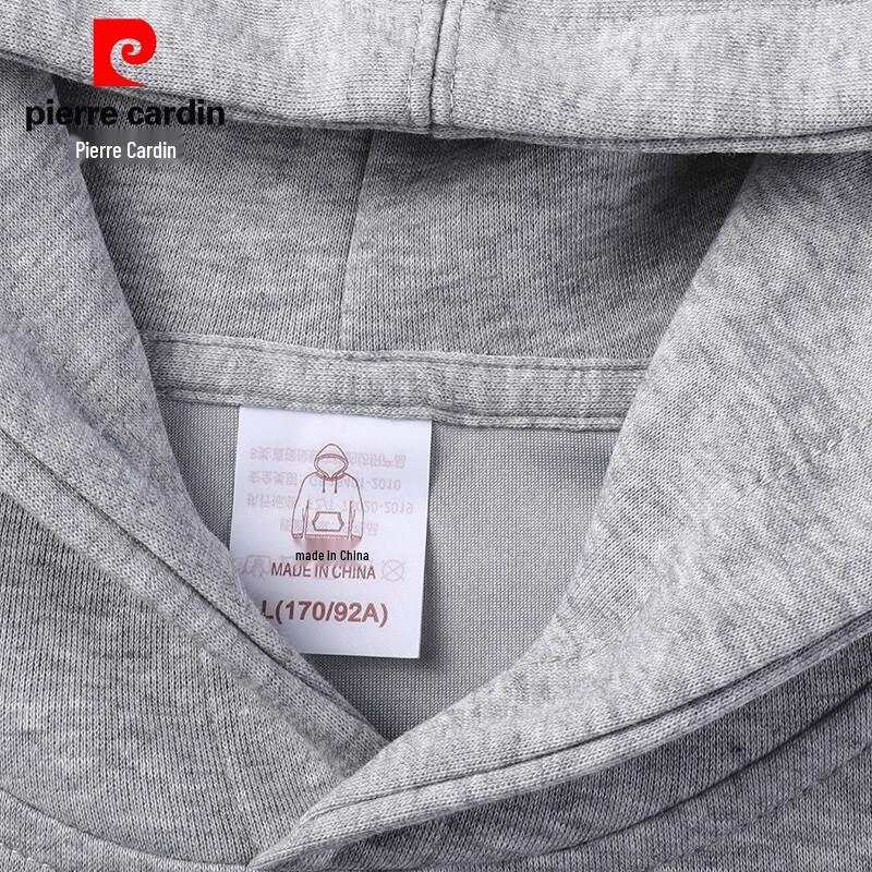 Pierre Cardin Men's Solid Milk Silk Blend Hooded Sweatshirt