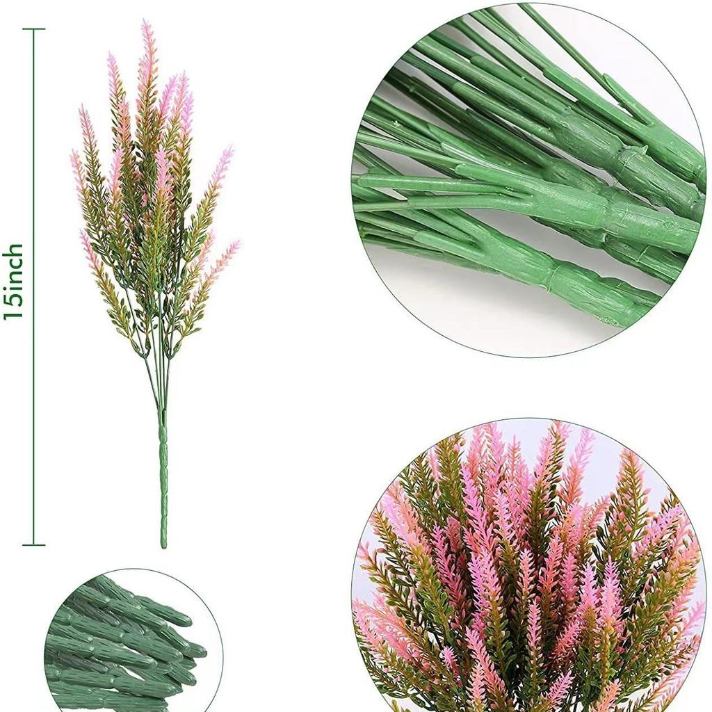 5 Forks Lavender 5 Forks Wheat Lavender Artificial Lavender Artificial Flower Plastic Flower, Plant Potted Lavender