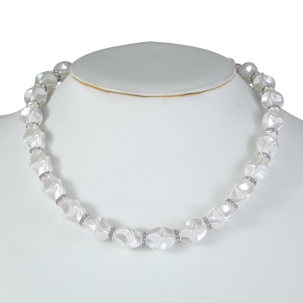 French Retro Elegant Baroque Special-Shaped Large Pearl Necklace Set Light Luxury Niche High-End Design Temperament