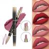 Double Color Lipstick Pen Waterproof Makeup Not Hold Makeup Seal Tube Mouth Red Lip Liner