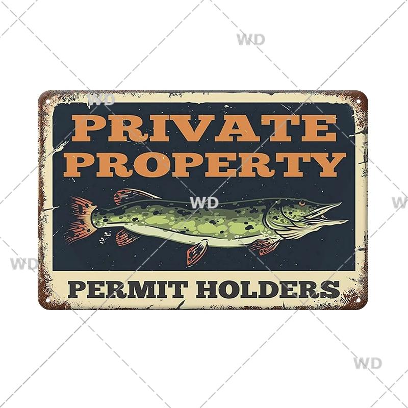 Funny Fishing Metal Tin Sign Retro Vintage Plaque Metal Poster Go Fishing Lover Gift Plate For Men Cave Fishing Home Wall Decor