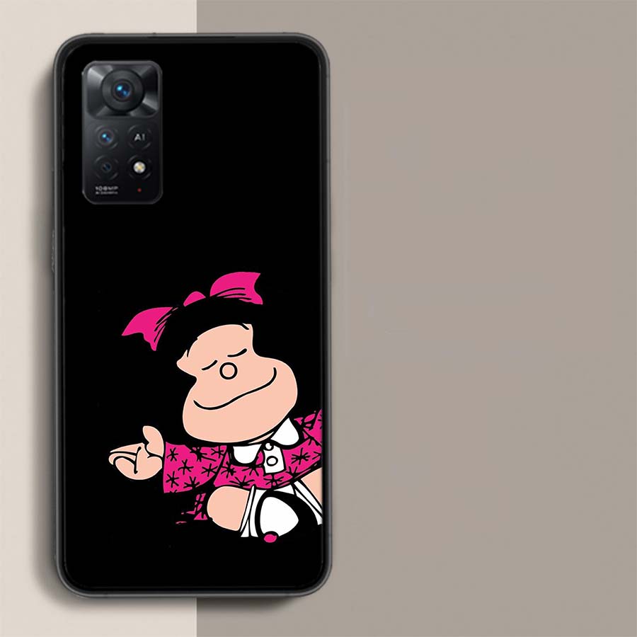 Cute Mafaldas Phone Case For Redmi Note 14+ 13 Pro Plus 14C 13C 12C 12 10A 10C 10 9 8 9A 9C 9T 8A 7 Pro Xiaomi Capa Cover Cute F
