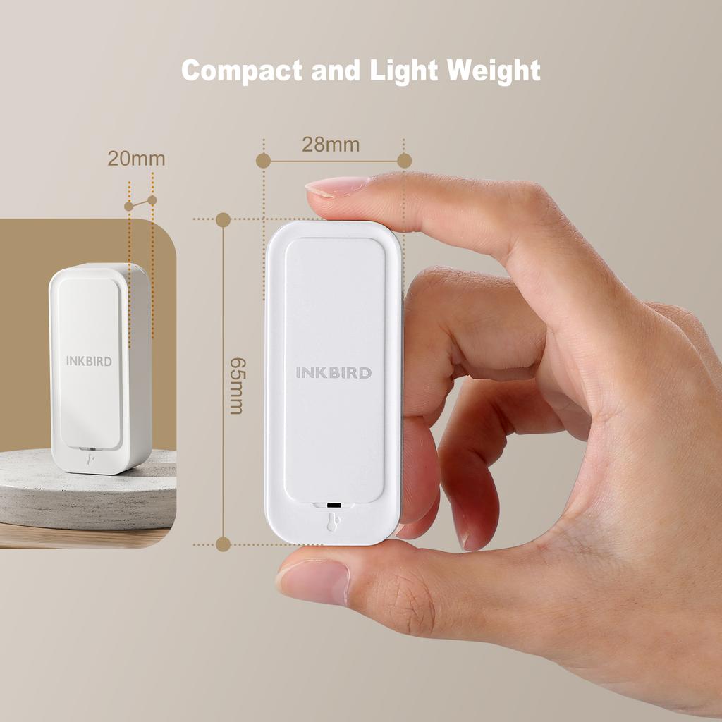 Inkbird IP65 Waterproof Indoor temperature humidity sensor Bluetooth Smart app control home thermometer hygrometer ith-11-b