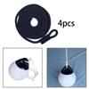 4pcs 1.5m Marine Boat Bumpers Fenders Lines 0.65x150cm Boat Dock Lines Dock Protector Docking Rope Boat Fenders Bumper Ropes