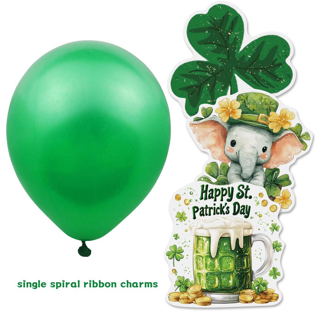 St. Patrick's Day Irish Festival Balloon & Swirl Bunting Decorations