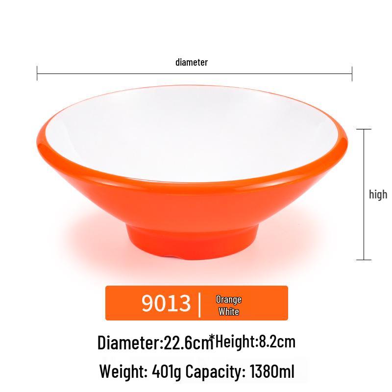 Melamine Noodle Bowl for Noodle Restaurants: Ideal for Luosifen, Malatang, Rice Noodles, and Chongqing Xiaomian