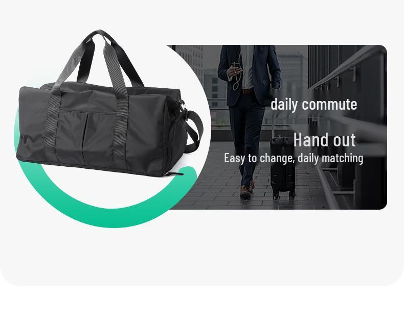 Herren Sport-Reisetasche: Leicht, Großes Fassungsvermögen, Trocken-/Nass-Trennung, Ideal für Fitnessstudio, Geschäft oder Kurztrips