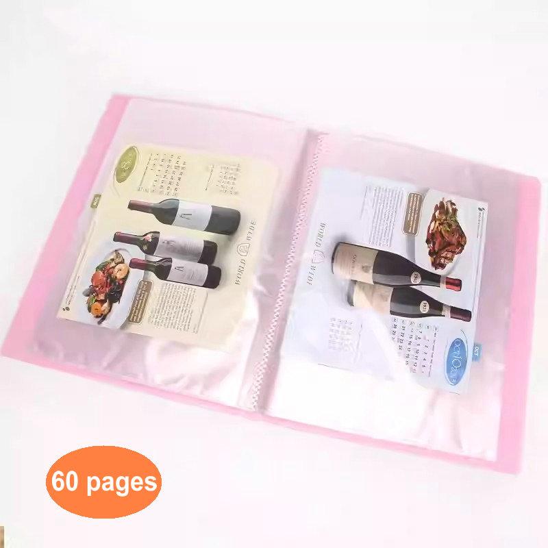 Transparent PVC Bag A5 Display Book Multi Pocket File Folder For A5 Document Organizer Paper Storage Clear File A5 Folder