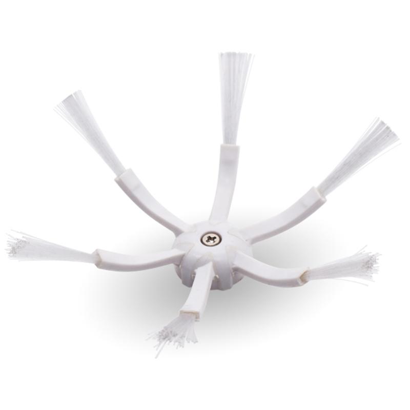 2 Stück 6-armige Seitenbürste für Roborock S5/S6/S5 Max/S6 Max/S7/S7 MaxV/S8/S8+/S8 Ultra Saugroboter-Reinigerteile (Weiß)