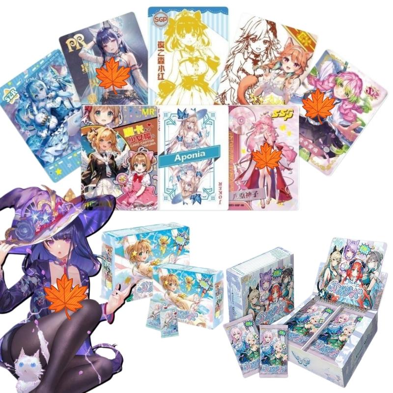 Flower Girl Goddess Story TCG Booster Box, Genuine Rare Holo Anime Character Collectible Trading Cards Gift for Fans Collection