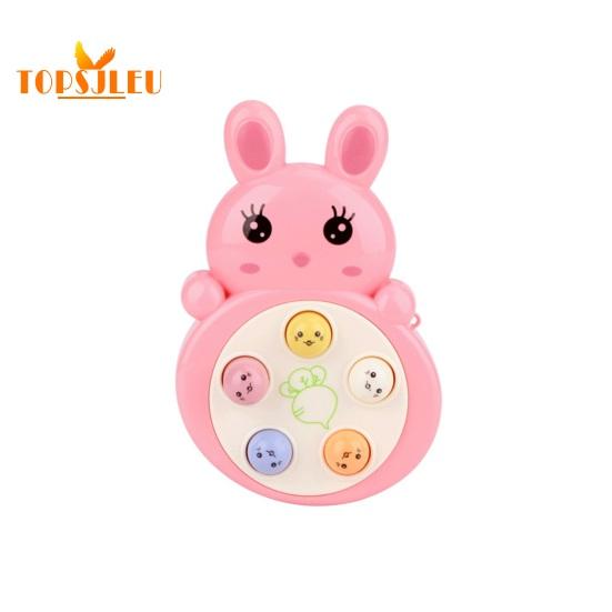 

Детские мозговые игры, развлечения, мультяшный кулон «Нажми, чтобы играть», координация рук и глаз, тренировка пальцев, игрушка-крот с подвесной веревкой, детские игрушки розовый