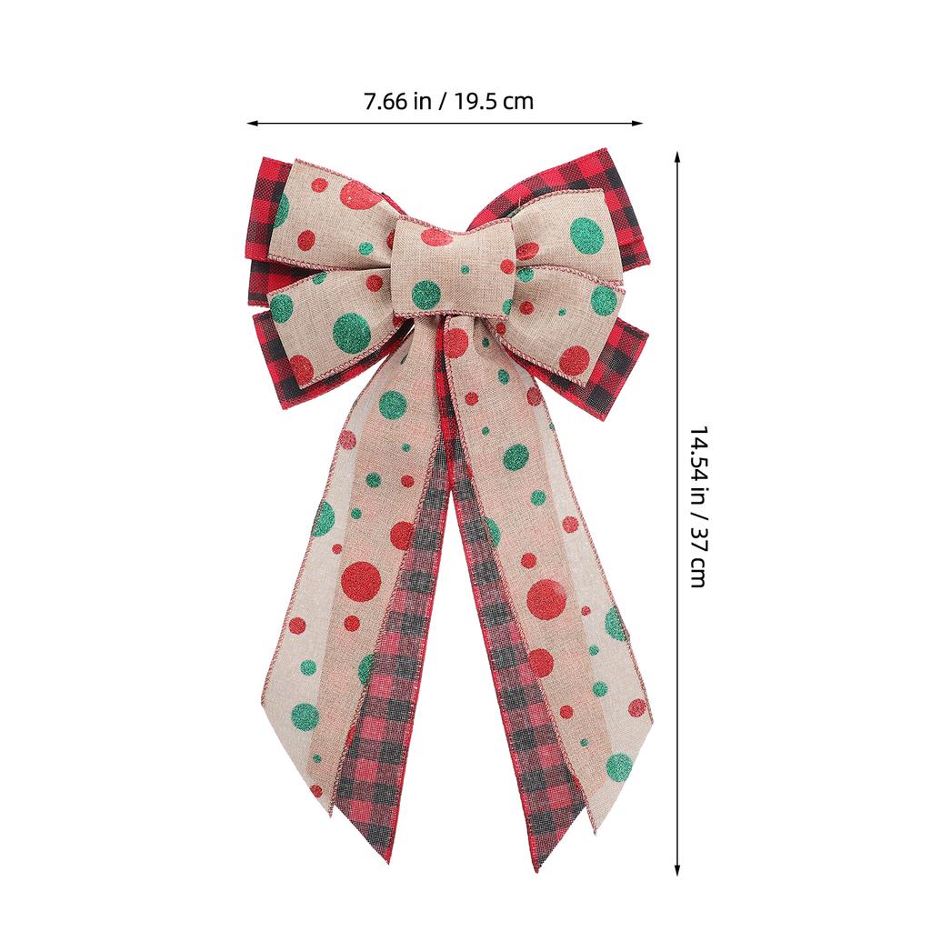 Christmas Bow Wreath Decor Bows for Treat Bags Tree Topper Ornaments Birthday Decorations Bows for Treat Bags Ribbon Party