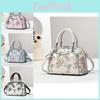 Stylish Floral Patchwork Tote Bag For Women Elegant Large Capacity Versatile Handbag