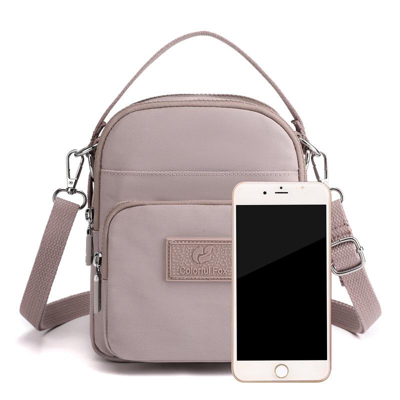 Schultertasche Damen neuer Modetrend Outdoor-Freizeit Handy-Tasche Schlüssel-Wechselgeldtasche spritzwasserabweisende Nylontasche