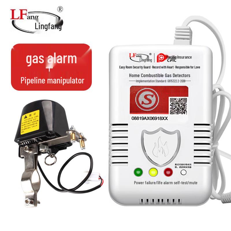 LFang Natural Gas Leak Detector with Automatic Shut-off Valve