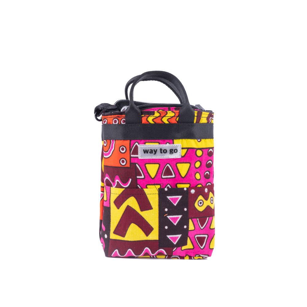 Jerrybag Serengeti Mini Bag Pink Puzzle