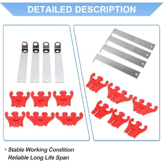 Spark Plug Wire Looms Separators for Chevy for Ford 7/8/9mm Ignition Wire Separator Holder for Chevrolet Red