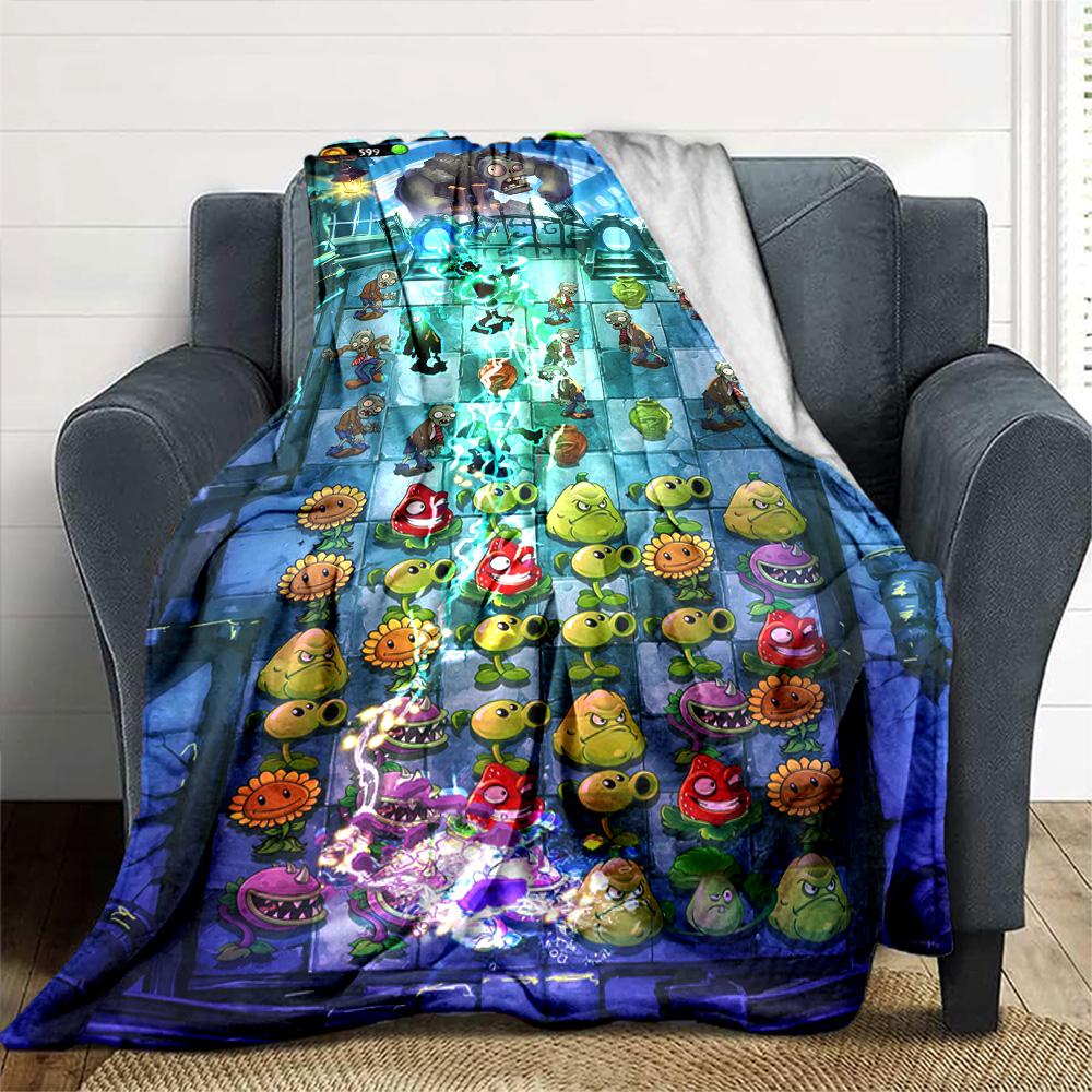 Plants Vs. Zombies Blanket Warmthful Decor Suitable for Livingroom Sofa Office Chair for All Occasions Warmthful Decor Birthday Christmas Gift Blanket