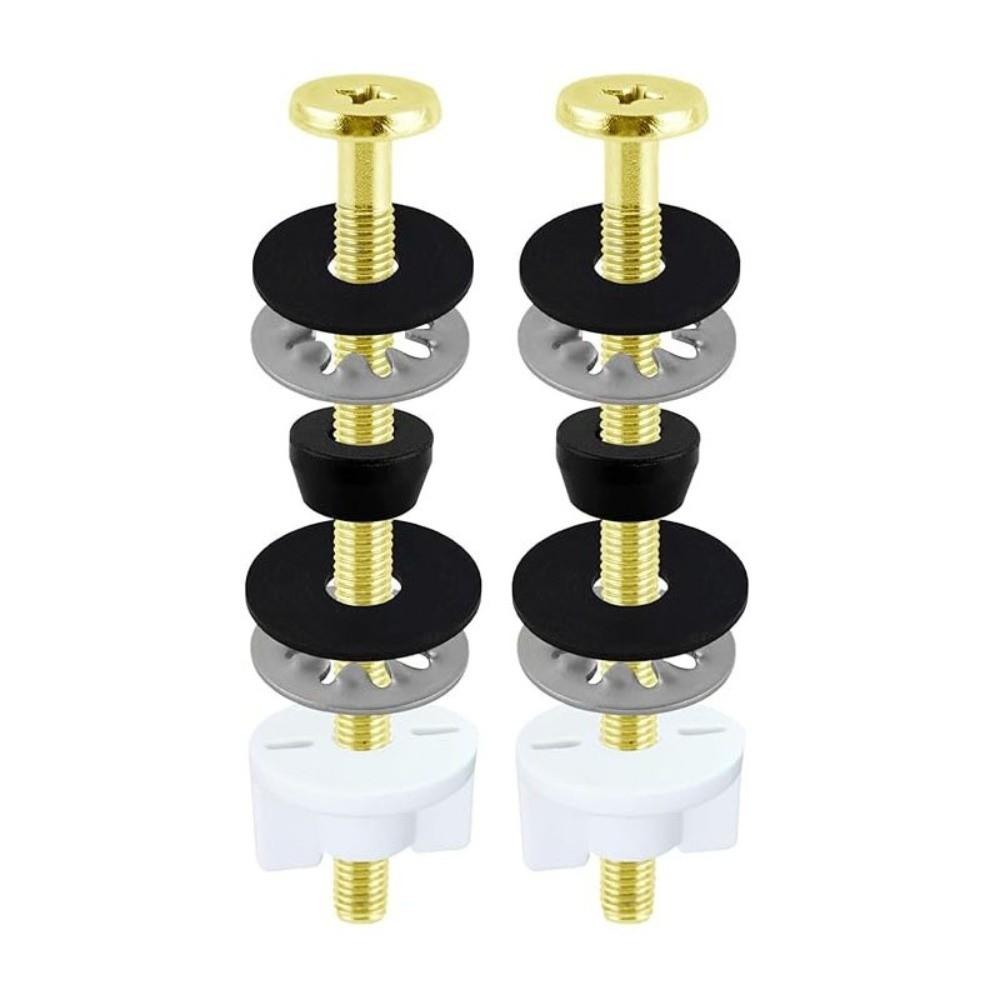 2Pcs Stainless Steel Toilet Seat Bolts Kit Rust Resistant Toilet Seat Screws Bathroom Toilet Repair